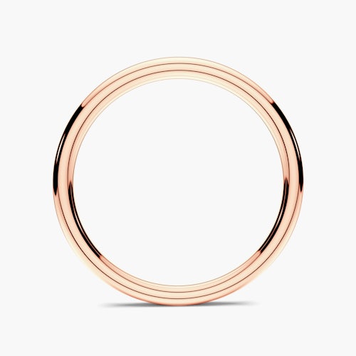 Obrączka partnerska Sign of Love®: różowe złoto, okrągła, 1,7mm